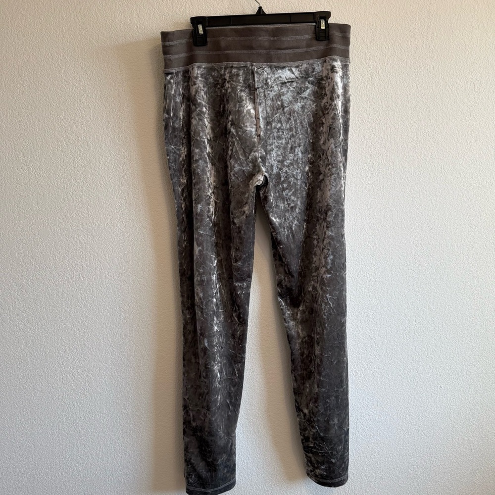 Calvin Klein Women’s Gray Velvet Drawstring Waist Lounge Casual Sweatpants - Picture 9 of 9
